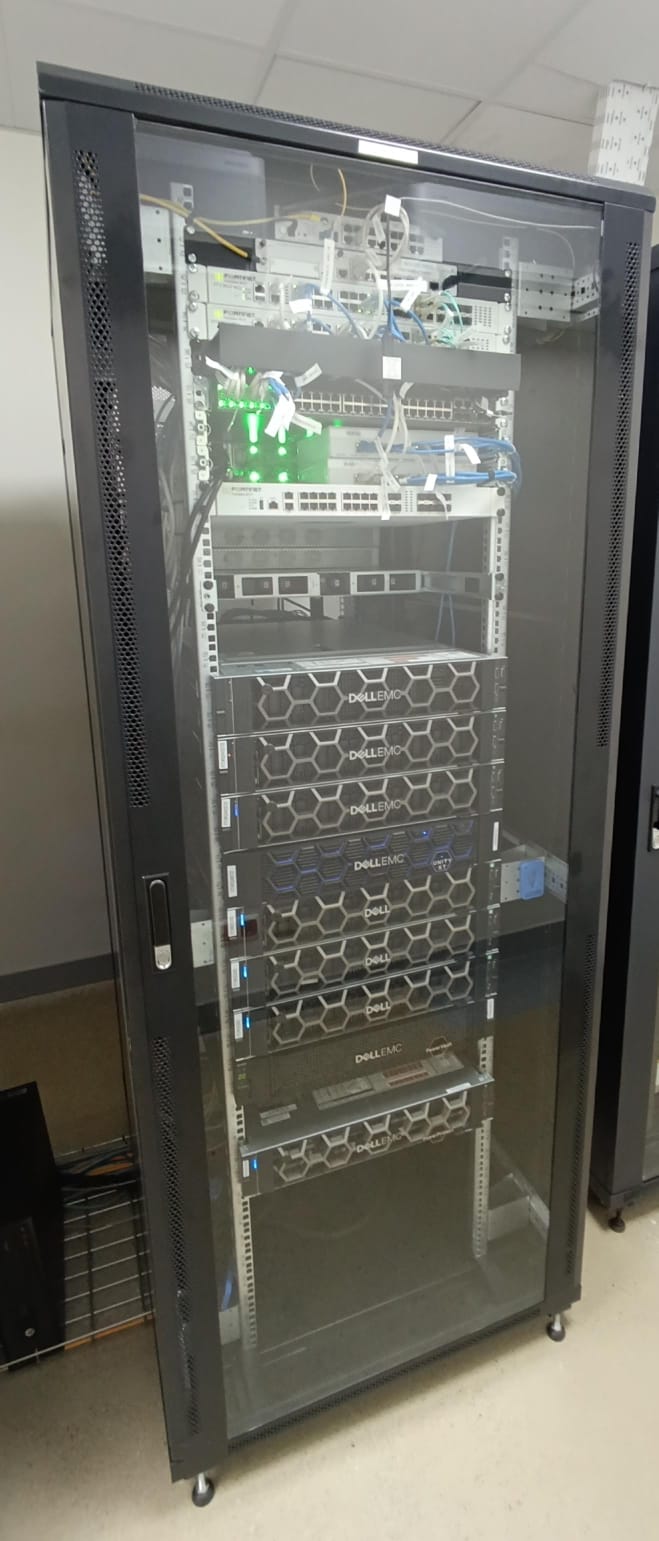 Application and storage server rack